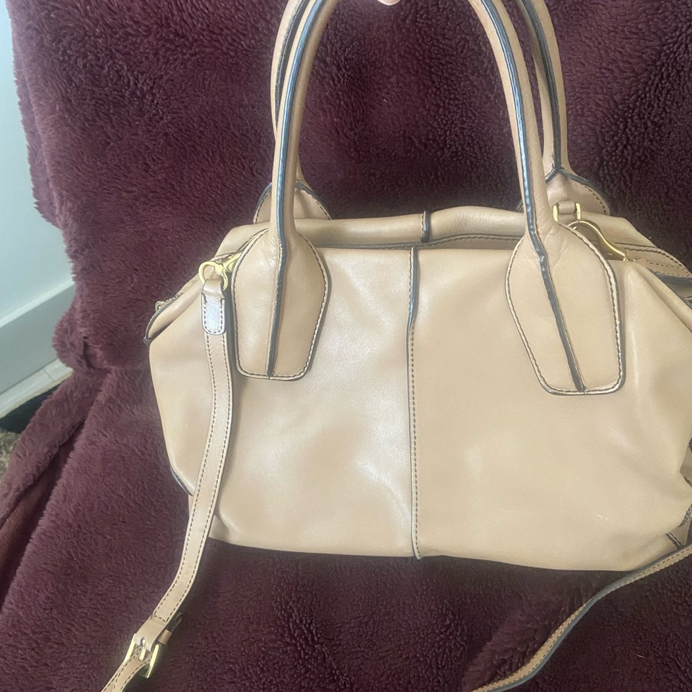 TODS D Bauletto bag in taupe color